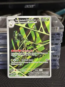 Pokemon TCG Team Rockets Spidops Card 187/182 Destined Rivals - Image 1