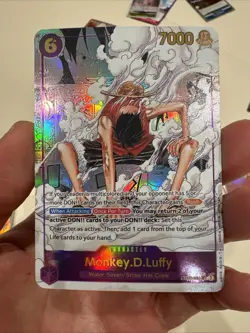 One Piece CCG Monkey.D.Luffy Alternate Art EB02-061 English Manga Custom Card - Image 1