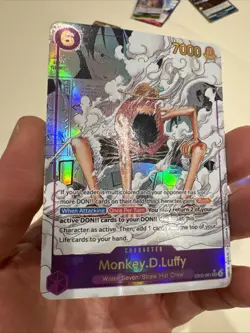 One Piece CCG Monkey.D.Luffy Alternate Art EB02-061 English Manga Custom Card - Image 2