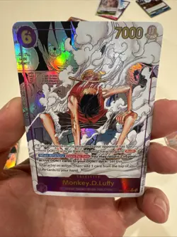 One Piece CCG Monkey.D.Luffy Alternate Art EB02-061 English Manga Custom Card - Image 3