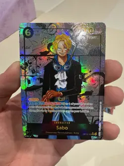 One Piece CCG Sabo Manga English Op13-120 Super Rare Custom Card - Image 2