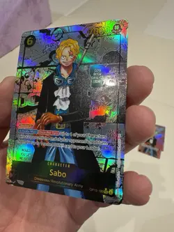 One Piece CCG Sabo Manga English Op13-120 Super Rare Custom Card - Image 5