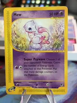 Pokemon Mew TCG Expedition Base Set Regular Rare Card 55/165 Rare LP/MP - Image 1