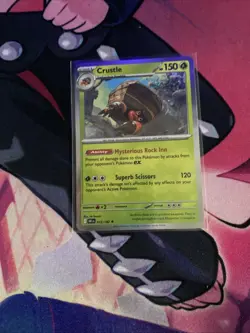 Pokemon TCG Crustle Holo Rare Card 012/182 Destined Rivals Series - Image 1