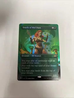 Oracle Of Mul Daya Borderless Foil Card #370 MTG LP - Image 1