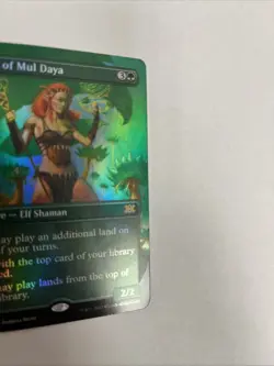 Oracle Of Mul Daya Borderless Foil Card #370 MTG LP - Image 2