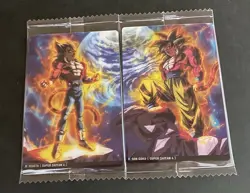 Son Goku & Vegeta R Holo Japanese Dragon Ball Itajaga Vol.7 Cards Sealed - Image 1