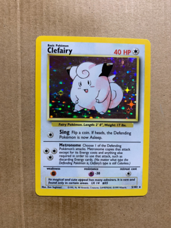 Clefairy 5/102 Base Set - Holo Pokemon Card - EX/NM - Image 1
