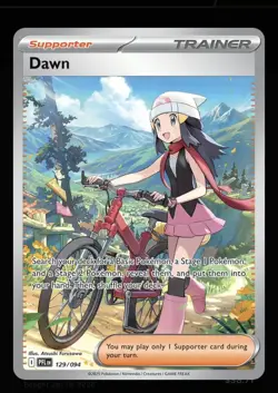 Pokemon TCG Dawn Supporter Trainer Card 129/094 PFL 2025 - Image 1