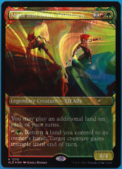 Mina and Denn, Wildborn (Secret Lair Halo Promo) FOIL MINT MAGIC CARD (503361) - Image 1