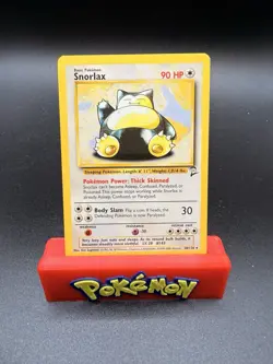 Snorlax - 30/130 - Pokemon Base Set 2 Rare Card WOTC NM Non Holo - Image 1