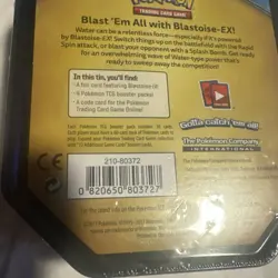 Pokemon Blastoise EX Tin Box Promo Booster Trading Card Game 2017 - Image 3