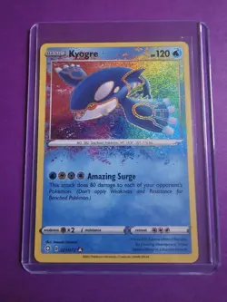 Pokemon TCG Kyogre Shining Fates Holo Card 021/072 Amazing Rare - Image 1