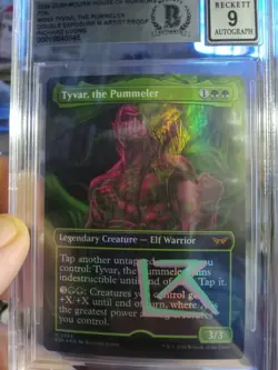MTG 2024 Dusk Mourn House of Horrors Legendary Tyvar #0353 AP sketch 9/10 - Image 1