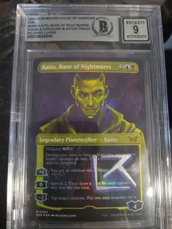 MTG 2024 Dusk Mournhouse of Horrors Legendary Kaito #0354 AP sketch 9/10 - Image 1