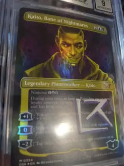 MTG 2024 Dusk Mournhouse of Horrors Legendary Kaito #0354 AP sketch 9/10 - Image 2