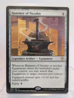1x Hammer of Nazahn NM-Mint, English Commander 2017 MTG Magic - Image 1