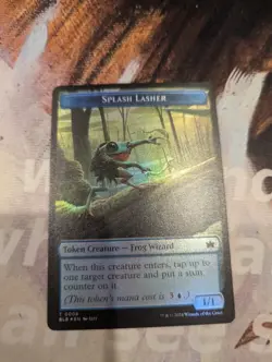 MTG - Rabbit/Splash Lasher Token (Foil) - Bloomburrow NM/M Condition Single - Image 1