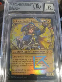 MTG 2023 Secret Drop Admiral Beckett Brass Lost Caverns #1410 AP sketch 10/10 - Image 1