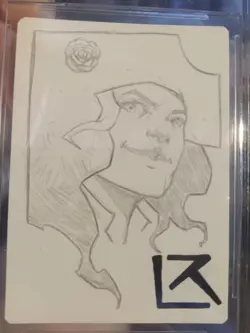 MTG 2023 Secret Drop Admiral Beckett Brass Lost Caverns #1410 AP sketch 10/10 - Image 3