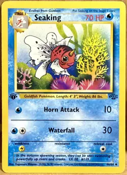 Seaking 46/64 Jungle Set 1st Edition Uncommon 1999 Vintage Pokemon TCG - Image 1