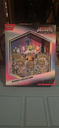 Pokemon Scarlet & Violet Prismatic Evolutions Binder Collection Box 2024 Sealed - Image 1