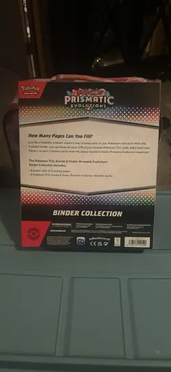 Pokemon Scarlet & Violet Prismatic Evolutions Binder Collection Box 2024 Sealed - Image 2