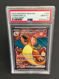 Pokemon Charizard ex #183/165 Scarlet & Violet 151 PSA 10 GEM MINT - Image 1