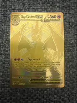 Mega Charizard Y ex ASC EN 294/217 GOLD Hyper Rare Pokemon Ascended Heroes - Image 1