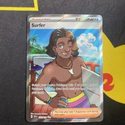 Pokemon Surfer 235/191 Surging Sparks Full Art Trainer Ultra Rare TCG NM - Image 1