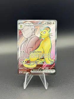 Pokemon Team Rockets Persian EX Full Art 219/182 Destined Rivals Ultra Rare MINT - Image 1