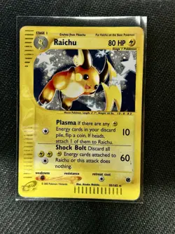 Raichu 25/165 Expedition Base Set Holo Pokemon TCG LP/MP - Image 1