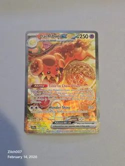 Pokemon Stellar Crown Dachsbun EX 169/142 Special Illustration - Image 1