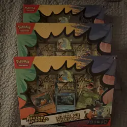 Pokemon Ascended Heroes Deluxe Pin Collection Box Lot (3) Totodile Cyndaquil - Image 1