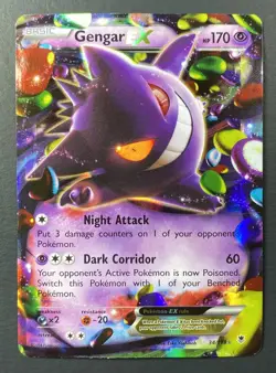 Pokemon: Gengar EX Ultra Rare Holofoil 34/119 Phantom Forces 2014 - Image 1