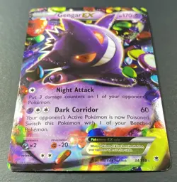 Pokemon: Gengar EX Ultra Rare Holofoil 34/119 Phantom Forces 2014 - Image 2
