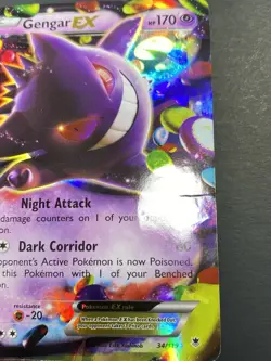 Pokemon: Gengar EX Ultra Rare Holofoil 34/119 Phantom Forces 2014 - Image 3