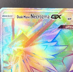 Pokemon: Dusk Mane Necrozma GX Ultra Prism Rainbow Secret Rare 163/156 - Image 2