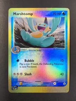 Pokemon: Marshtomp Reverse Holofoil EX Ruby & Sapphire 40/109 Uncommon 2003 - Image 1