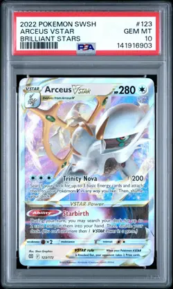 Arceus VSTAR 2022 Pokemon Brilliant Stars #123 PSA 10 - Image 1