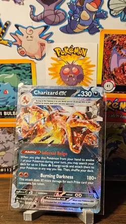 Charizard ex - 054/091 Paldean Fates Double Rare Pokemon - NM/MINT - Image 1