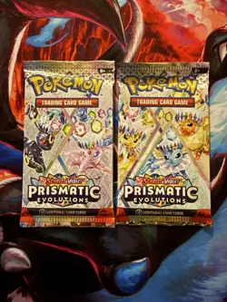 Bulk Lot Pokemon Scarlet And Violet Prismatic Evolutions Booster Packs x2 Sealed - Image 1