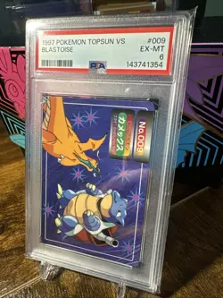 1997 Pokemon Japanese Topsun VS #009 Blastoise PSA 6 - Image 2
