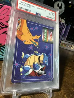 1997 Pokemon Japanese Topsun VS #009 Blastoise PSA 6 - Image 3
