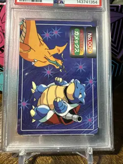 1997 Pokemon Japanese Topsun VS #009 Blastoise PSA 6 - Image 4