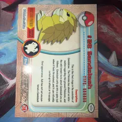 1999 Pokemon Topps Sandslash 28 Ungraded NM or Better - Image 2