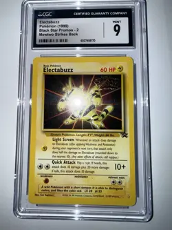 Pokemon Tcg 1999 Electabuzz Black Star Promos 2 CGC 9 Mint - Image 2