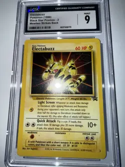 Pokemon Tcg 1999 Electabuzz Black Star Promos 2 CGC 9 Mint - Image 3