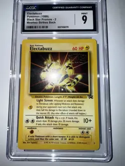 Pokemon Tcg 1999 Electabuzz Black Star Promos 2 CGC 9 Mint - Image 4