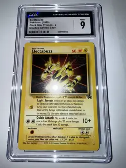 Pokemon Tcg 1999 Electabuzz Black Star Promos 2 CGC 9 Mint - Image 5